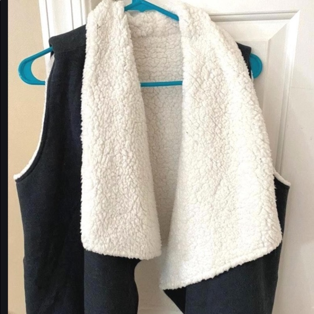 MOVING SALE reversible sherpa vest